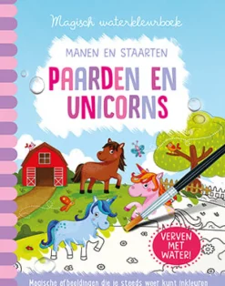 Magisch waterkleurboek Paarden en Unicorns