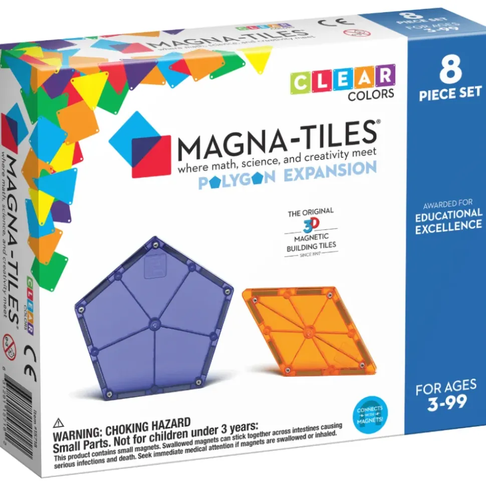 Magna-Tiles Polygons 8 pcs Expansion Set