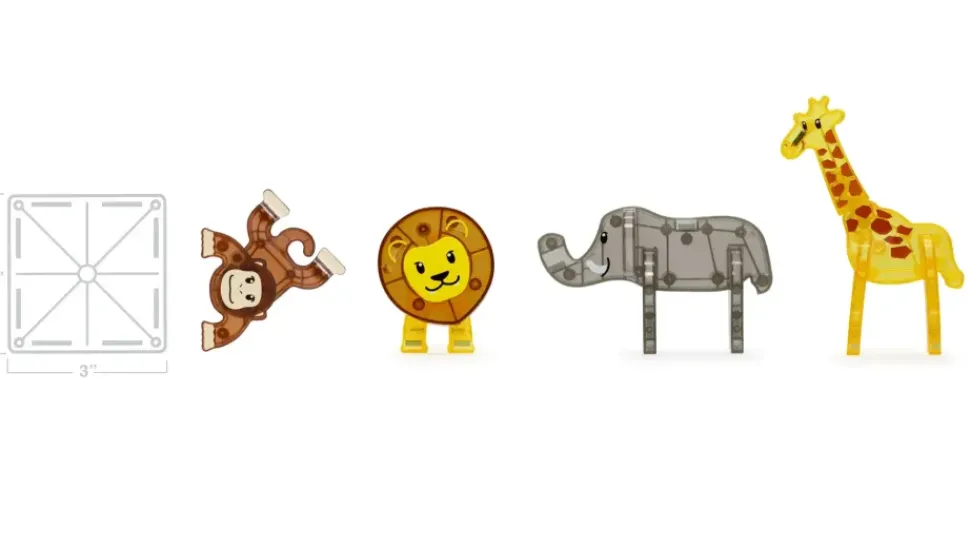 Magna-Tiles Safari Animals 25 pcs Set