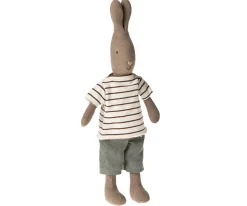 Maileg Knuffel Konijn Size 2 Bruin Streepmotief