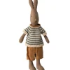 Maileg Knuffel Rabbit Size 1 Bruin met Shirt en Short 25cm