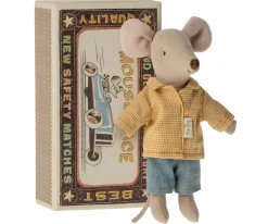 Maileg Knuffelmuis Grote Broer Muis in Luciferdoosje Big Brother 13cm