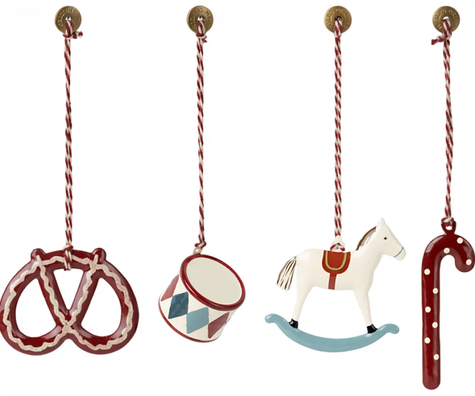 Maileg Metalen Ornamenten Peter's Christmas set 4-delig