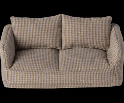 Maileg Poppenhuis Sofa Geruit 17cm
