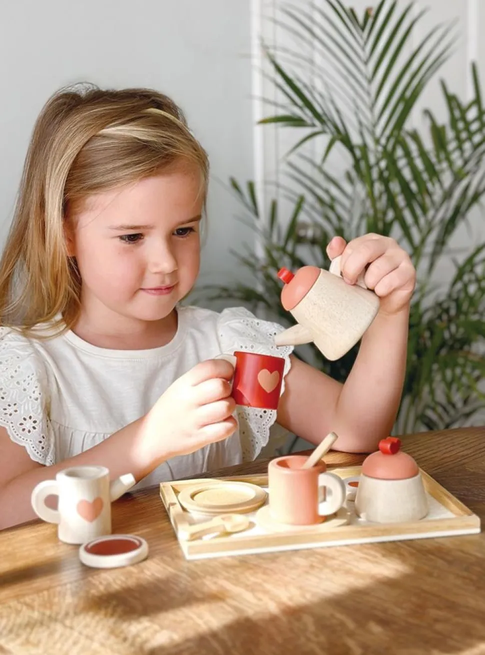 Mentari Theeset met Dienblad Hout