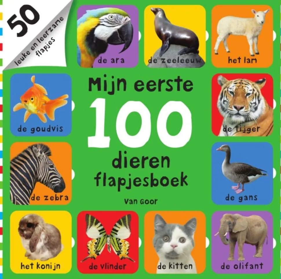 Mijn eerst 100 dieren flapjesboek