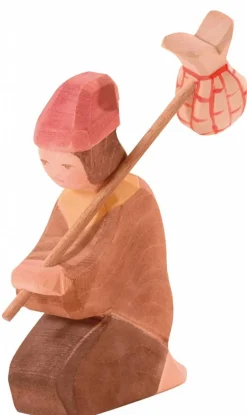 Ostheimer Herder Knielend met Staf en Knapzak 42151