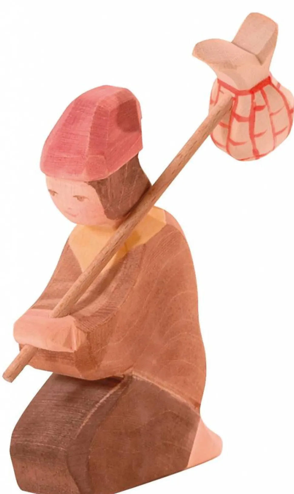 Ostheimer Herder Knielend met Staf en Knapzak 42151