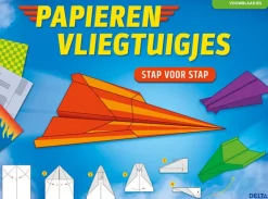 Papieren vliegtuigjes - stap voor stap