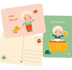 Postkaart Hello little girl