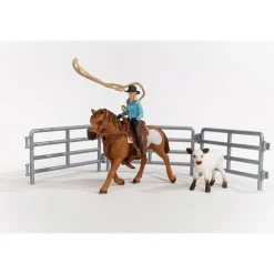 Schleich Team Roping met Cowgirl