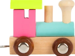 Small Foot Lettertrein Pastelkleur Hout