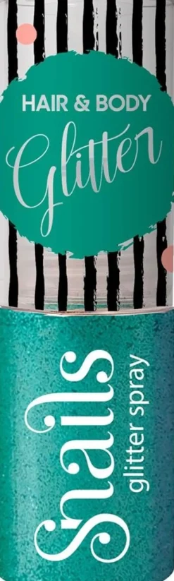 Snails Body Glitter Spray Turkoois
