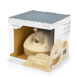 Sophie de Giraf Sterrenprojector Beige Nachtlamp met Muziek