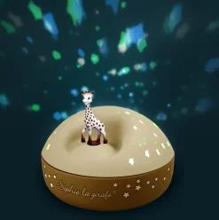 Sophie de Giraf Sterrenprojector Beige Nachtlamp met Muziek