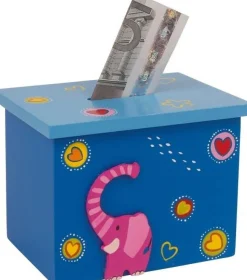 Spaarpot Dieren Hout