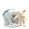 Steiff Geschenkset met Knuffel Blauw