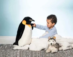 Steiff Knuffel Palle Koningspinguin Zwart/Wit 52cm