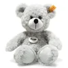 Steiff Knuffel Teddybeer Fynn grijs 28cm