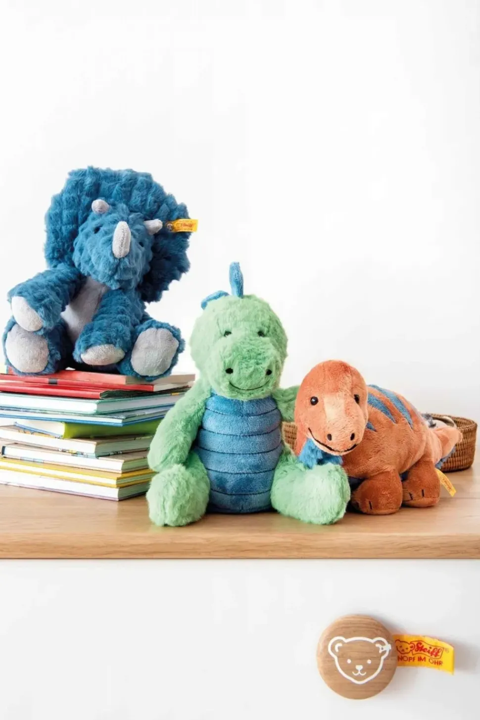 Steiff Knuffel Triceratops Dixi Soft Cuddly Friends