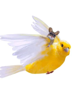 Sticky Tales Muursticker Kanarie Sacha en Muisje Bo