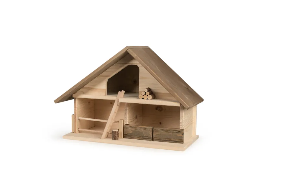 Trauffer Stal 2001 met Bruin Dak Hout