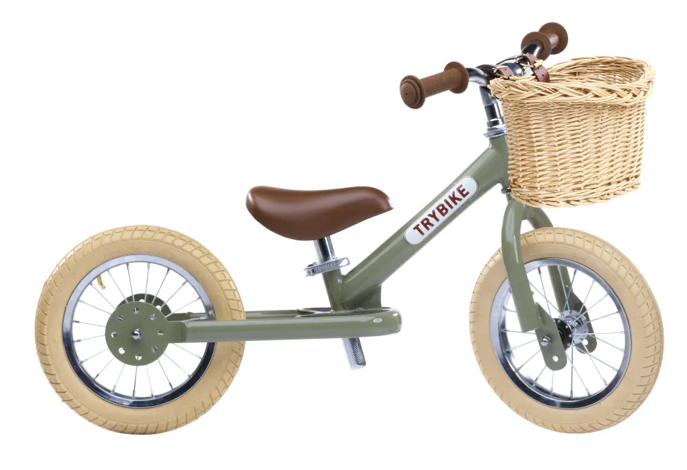 Trybike Rieten Mandje voor Steel