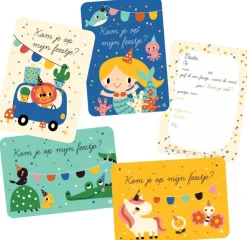 Uitnodigingskaart Zeemeermin 6-delig