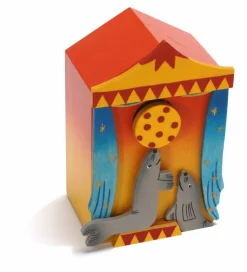 Weizenkorn Muziekdoos 3D Circus Zeeleeuwen Hout