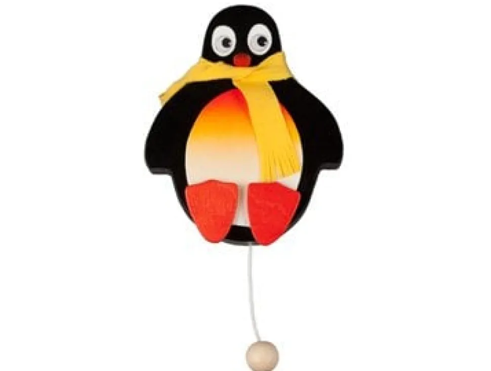 Weizenkorn Muziekdoos Wand 3D Pinguin Hout