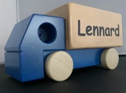 Weizenkorn Spaarpot Vrachtauto Hout