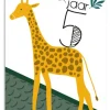 Wenskaart 5 Jaar Giraf
