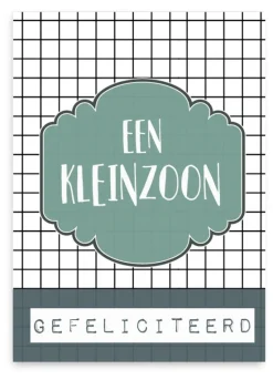 Wenskaart Een Kleinzoon Gefeliciteerd