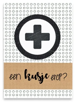 Wenskaart een kusje erop?