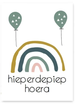 Wenskaart Hieperdepiep Hoera