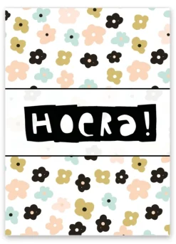 Wenskaart Hoera!