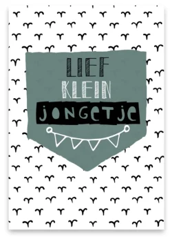 Wenskaart Lief Klein Jongetje