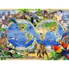 Wooden City Puzzel Hout Animal Kingdom Map 1010pcs