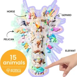 Wooden City Puzzel Hout Natty Giraffe 150pcs