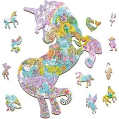 Woody Houten Puzzel Speelset Unicorn