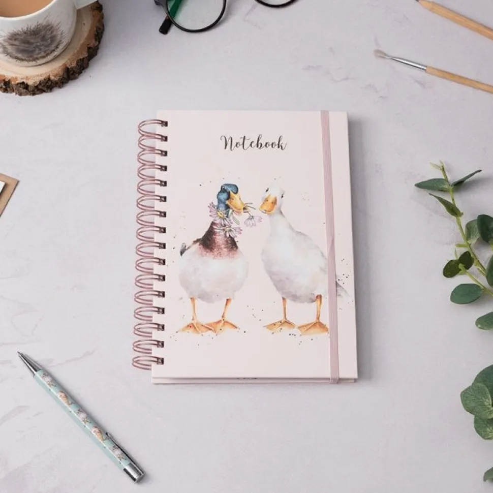 Wrendale Designs A5 Duck Notebook - Not a Daisy Goes By (Pink)