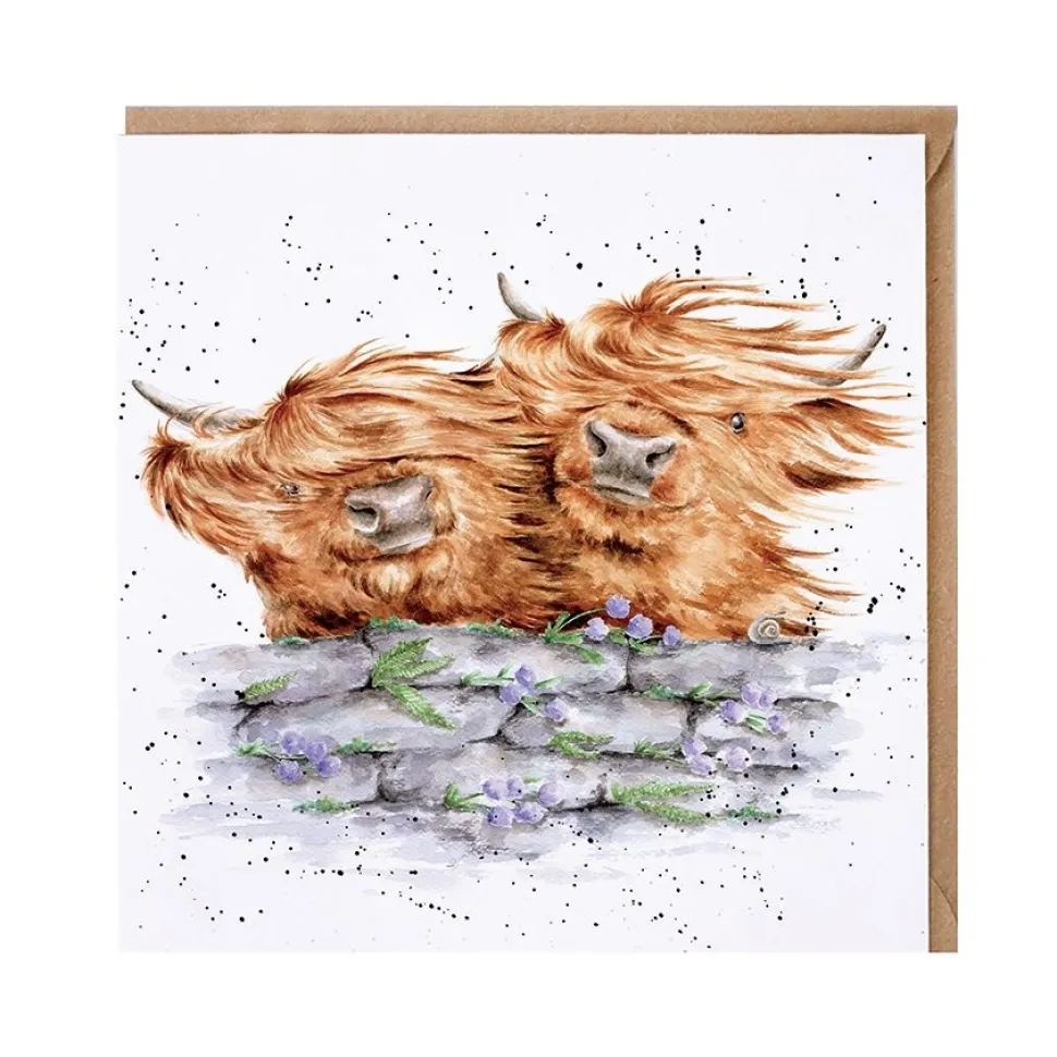 Wrendale Designs Blown Away (Highland Cows)
