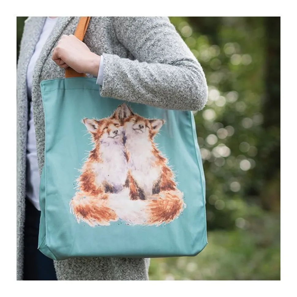 Wrendale Designs Canvas Draagtas Vossen Contentment