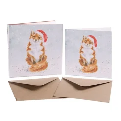 Wrendale Designs Kerstkaarten Festive Fox Set 8-delig