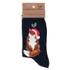 Wrendale Designs Kerstsokken Vos Festive Fox