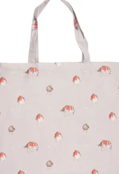 Wrendale Designs Opvouwbare Boodschappentas Roodborstje The Jolly Robin