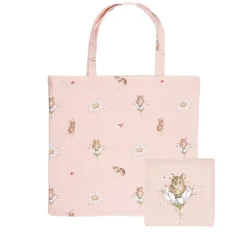 Wrendale Designs Opvouwbare Boodschappentas Muis Oops a Daisy