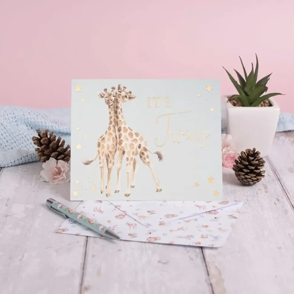 Wrendale Designs Wenskaart Double the Joy - It's Twins