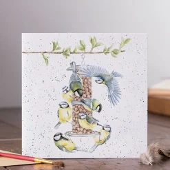 Wrendale Designs Wenskaart Vogels Bon Appetit!