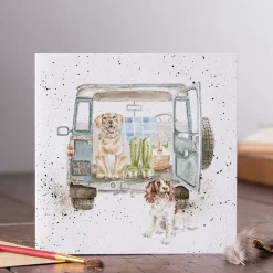 Wrendale Designs Wenskaart Honden Paws For a Picnic